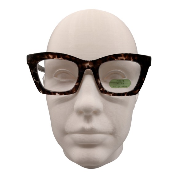 Unbranded Accessories - Amomomaeyewear Tortoise Shell Square Reading Glasses AM6042 C8 +1.75 Blue Light